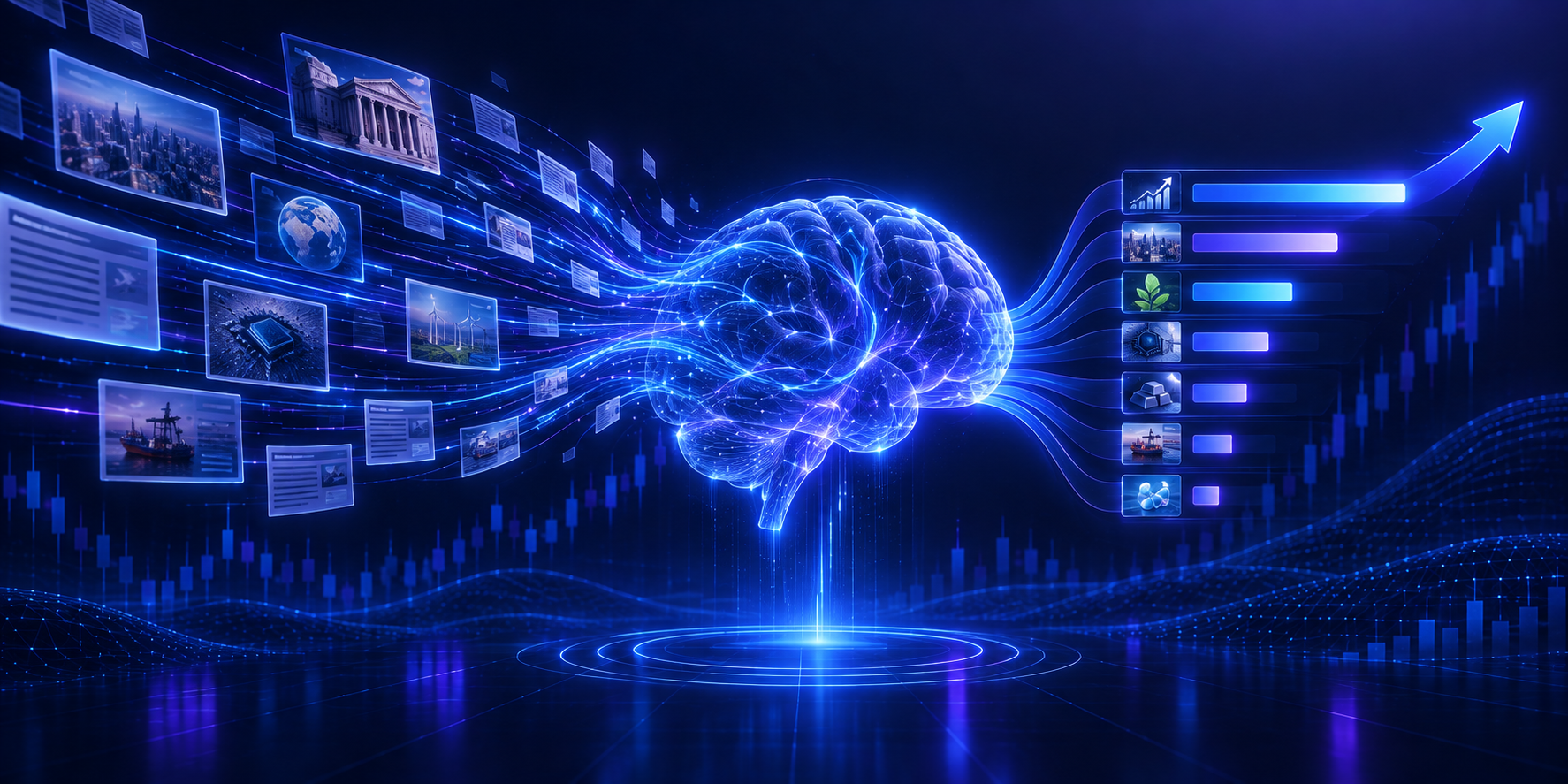 AI reading financial news and scoring market impact